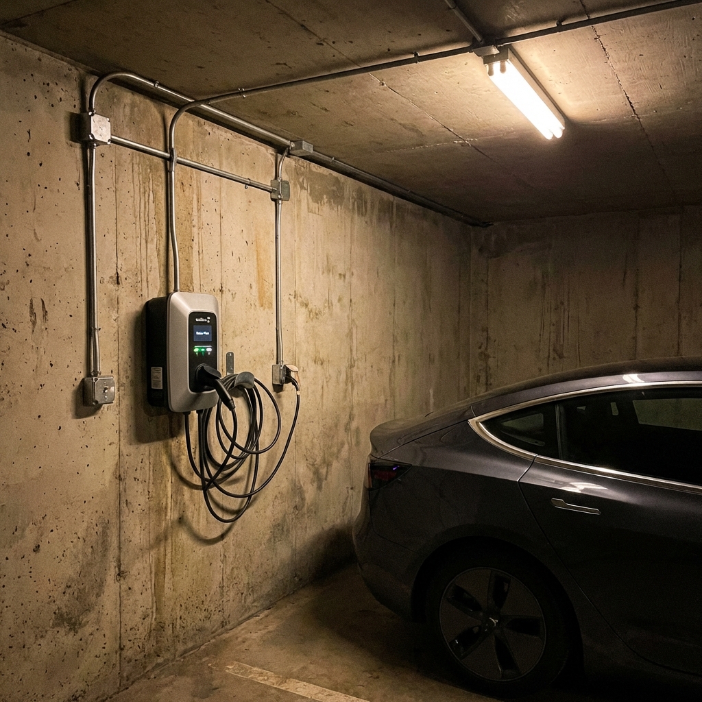 Borne Tesla Model Y à Paris 16